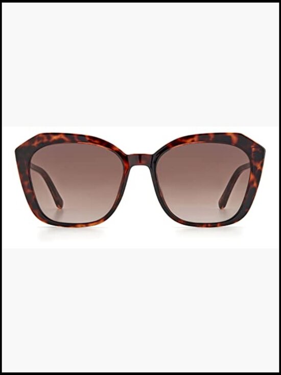 Fossil Rectangular Sunglasses with UV400 Protection - Brown Gradient Lenses